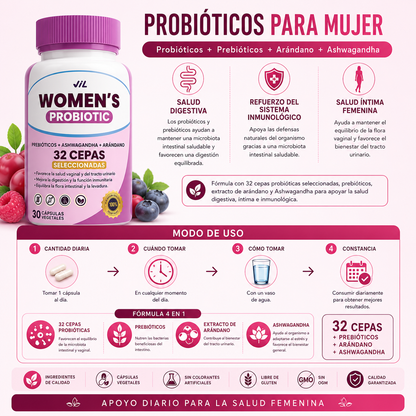 Probiótico Premium para mujer