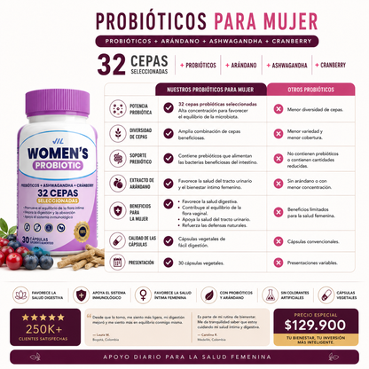 Probiótico Premium para mujer